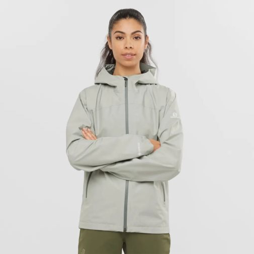 Chaquetas Shell Salomon Outline GTX 2.5L Mujer Verde Menta | MX ONLP879